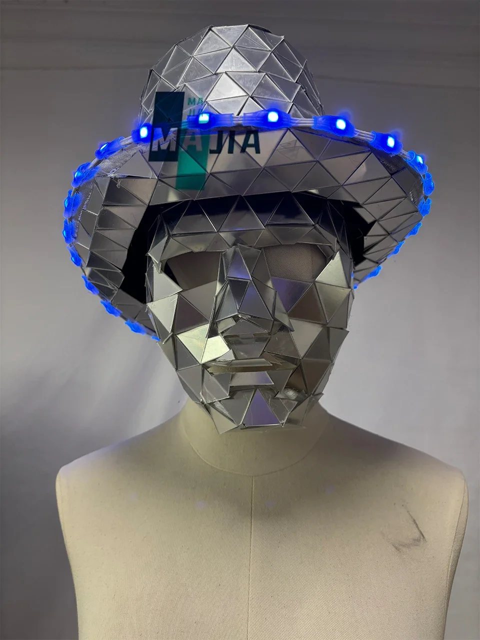 نمط جديد ركائز ووكر مرآة زي الرجال لأداء DJ تأثيري امرأة تظهر الرقص حفلة كرنفال هالوين حفلة عيد الميلاد