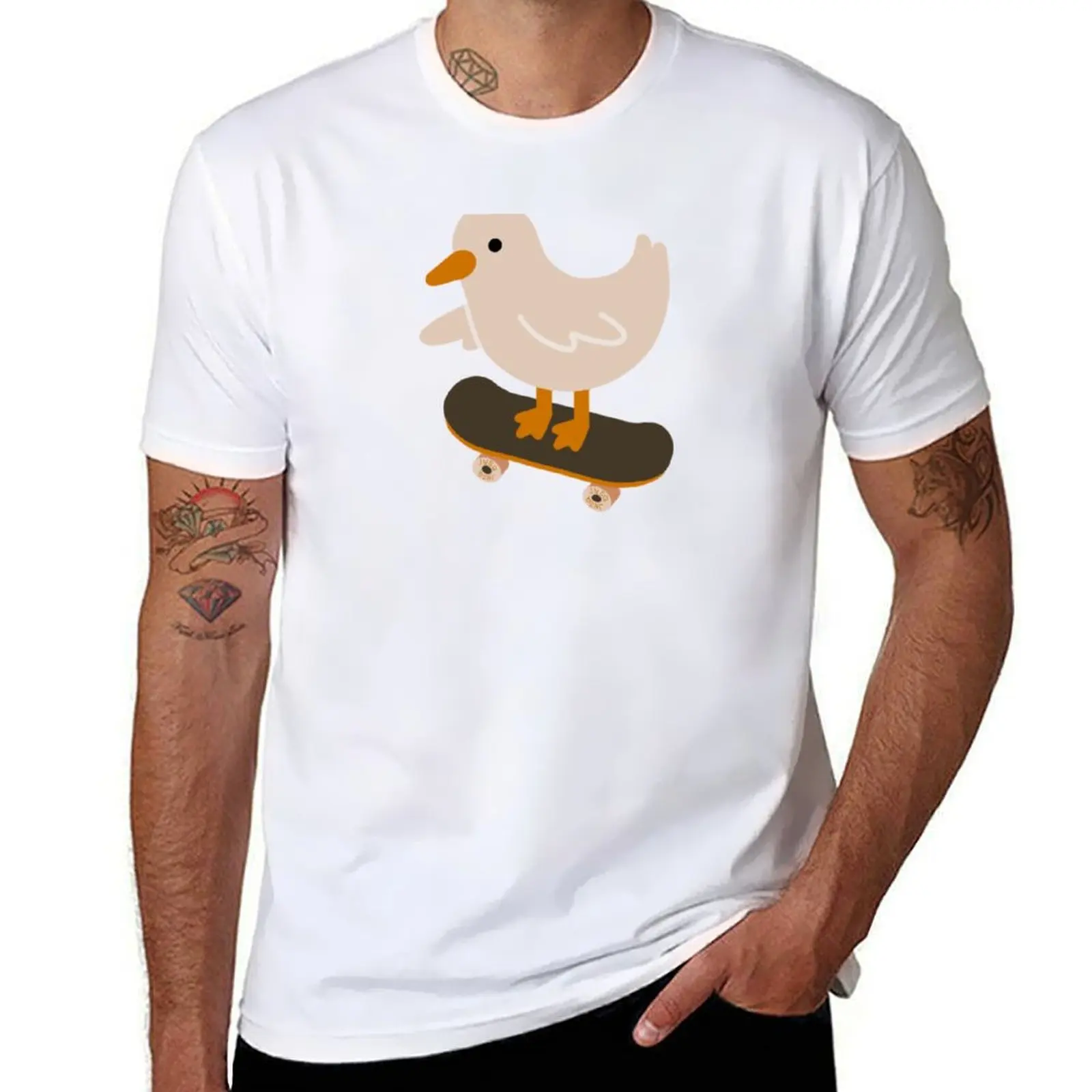 

Sk8er Duck T-Shirt tops Funny t-shirts plus sizes quick-drying workout shirts for men
