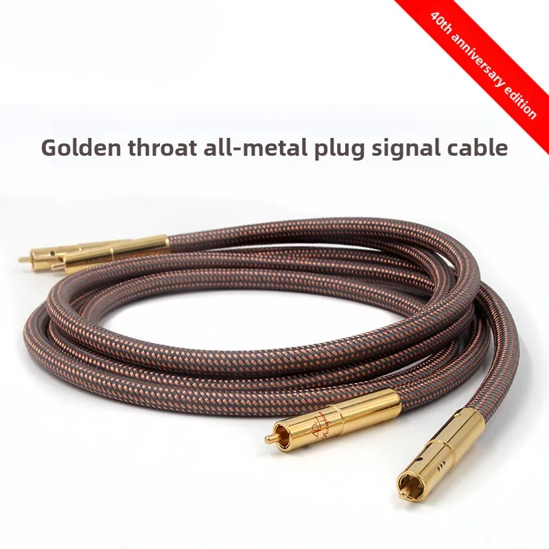 accuphase-golden-throat-edizione-speciale-per-il-40°-anniversario-connettore-lotus-in-metallo-cavo-per-segnali-audio-di-alta-qualita