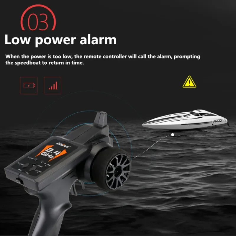 Brushless High Speed Large RC SpeedBoat Boat 63CM 200M Auto Correction Navigation Streamline Hull Remote Control Boat Model Toy