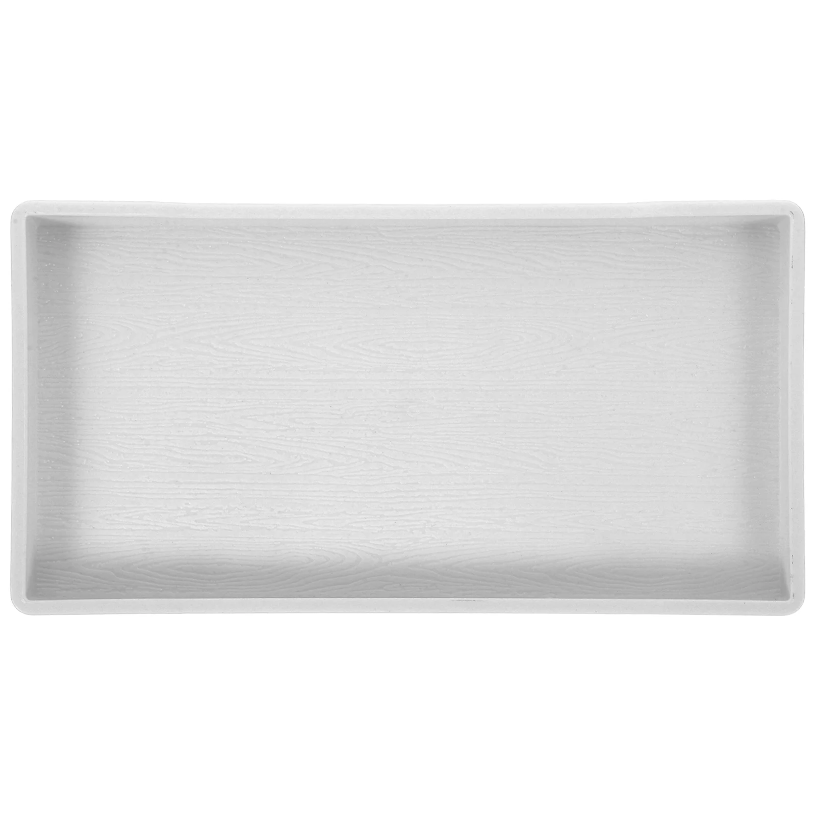 

Thickened Bathroom Tray White Wood Grain Rectangle Storage Plate Vanity Accessories for Countertop Jewelry Holder Towel