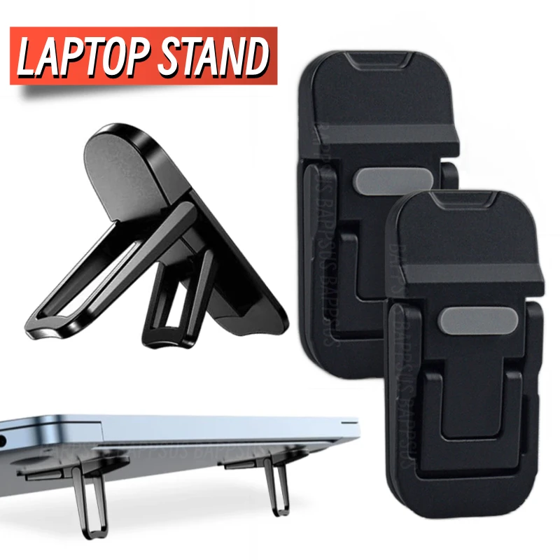 Protable Zinc Alloy Laptop Stand Computer Keyboard Kickstand Adjustable Desktop Metal Mount Foldable Tablet Cooling Pad Stander