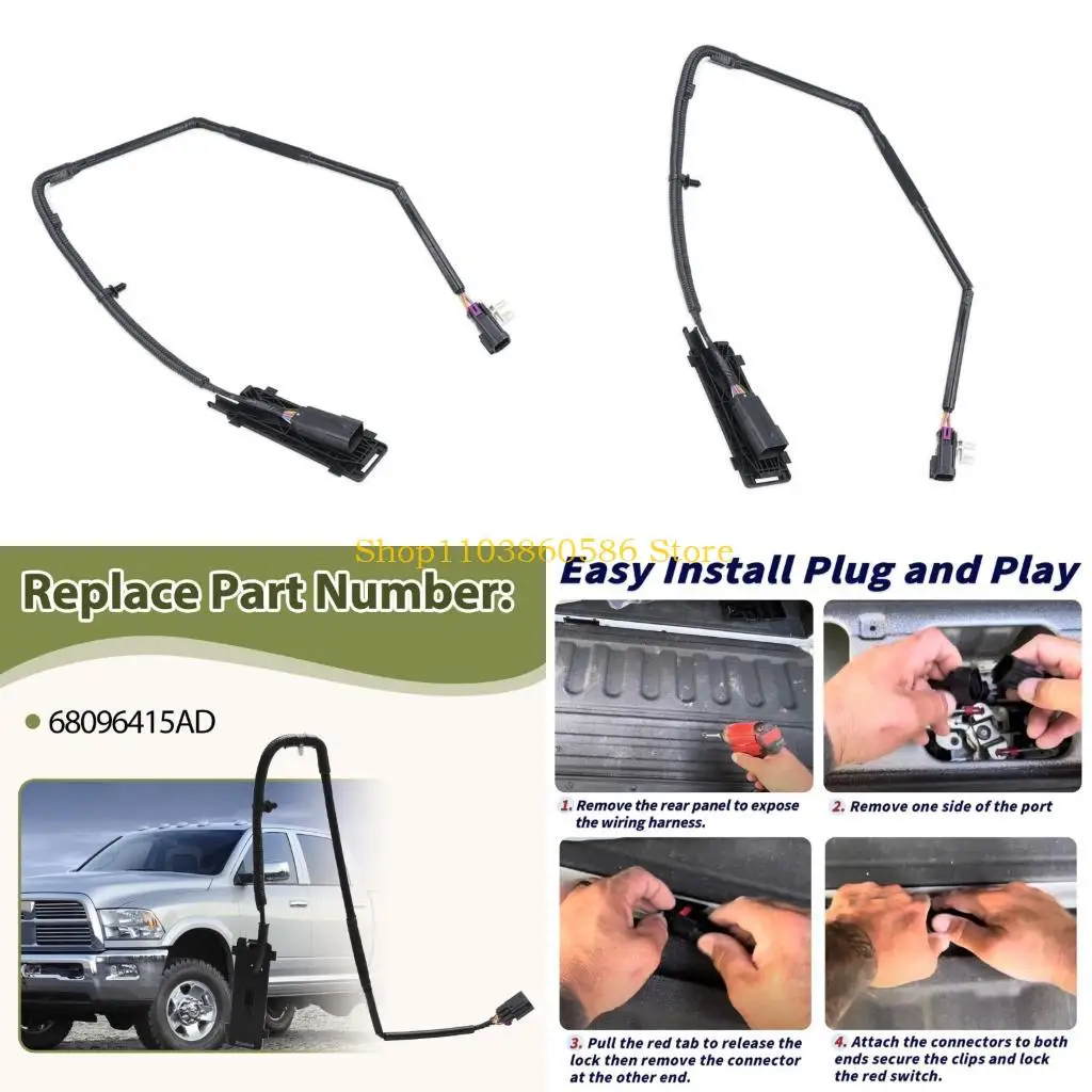 242A Tailgate Camera Wiring Harness 68096415AB 68096415AC 68096415AD for 1500 2500 3500 Vehicle Electrical Maintenance and
