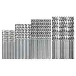 Juego de brocas helicoidales de titanio de 40 piezas, brocas métricas de cobalto de 0,5 Mm-2,0 Mm para Metal, juegos de brocas pequeñas de acero inoxidable