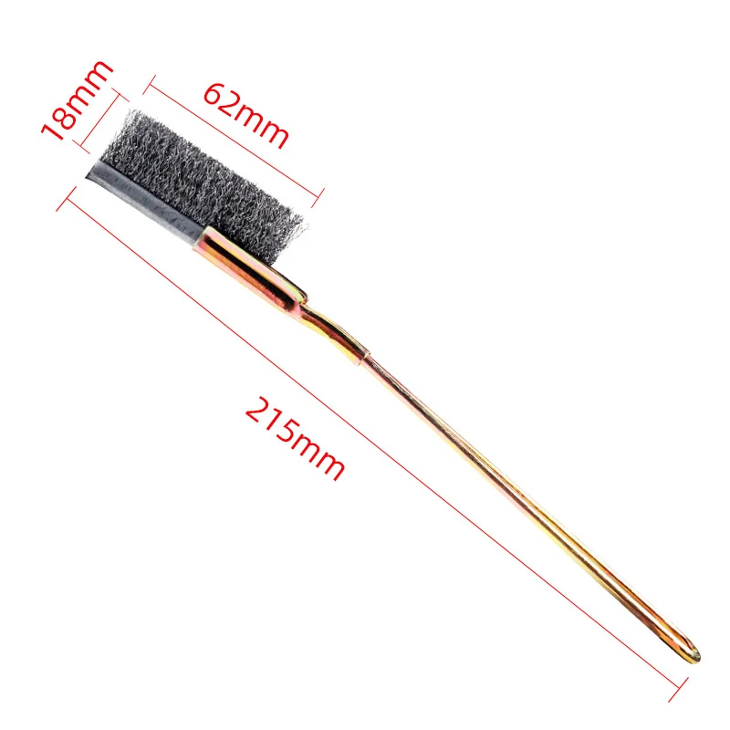 Curved / Straight Steel Soft Bonsai Brush Garden Cleaning Tool Hand Tools Safe and Eco-friendly Rust Removal Brushes