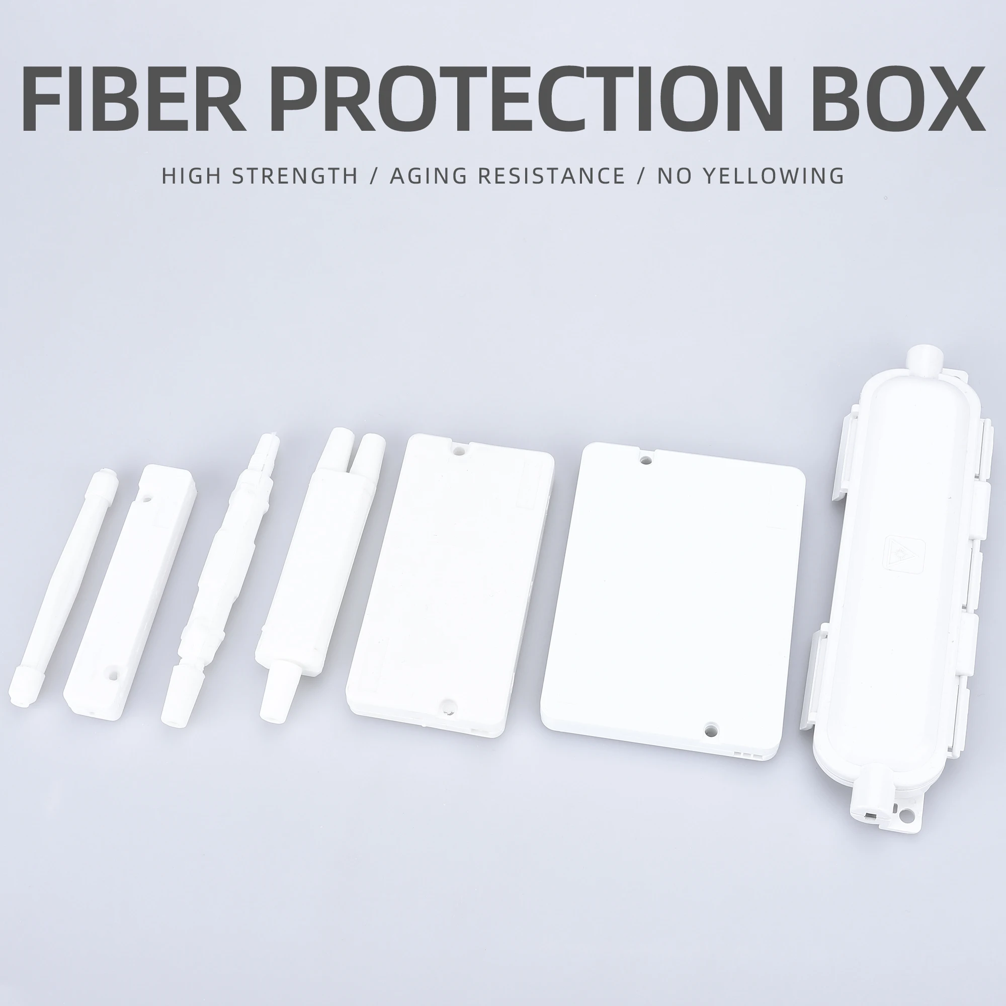 Fiber Opticl Fusion Protection Round  for Cable Optic Fiber Fused   FTTH Fiber  Cable Rotection Box