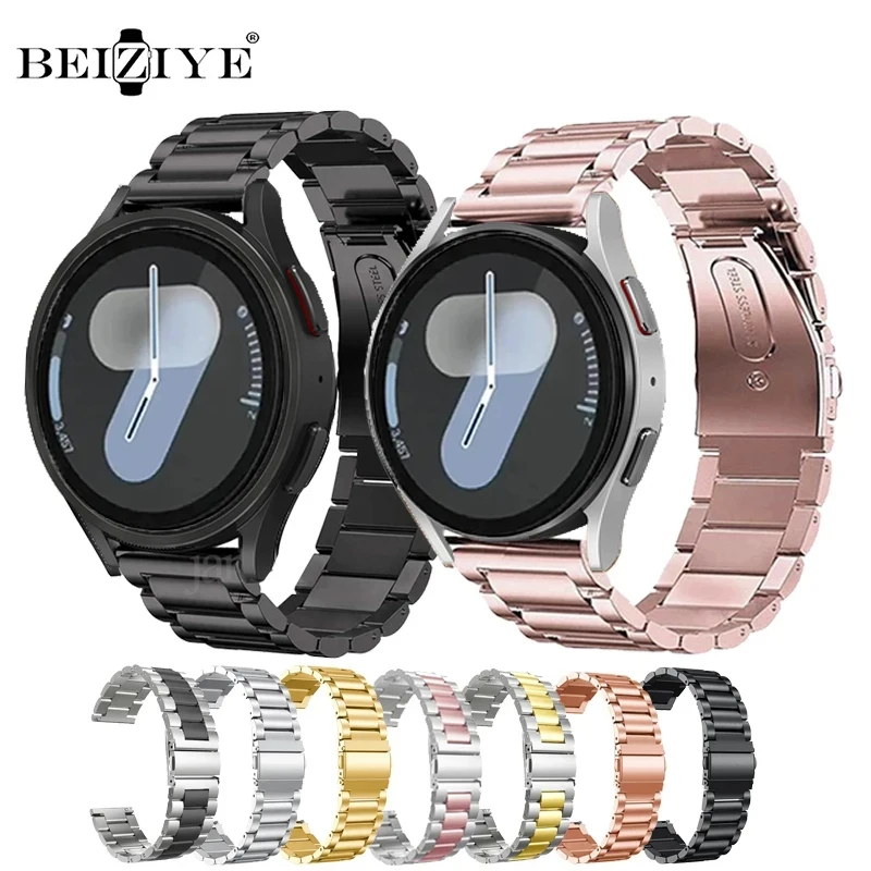 Stainless Steel Band For Samsung Galaxy Watch 7 6 5 4 40mm 44mm Strap For Watch 5 Pro 45mm Galaxy 4 6 Classic 42 46mm 43mm 47mm