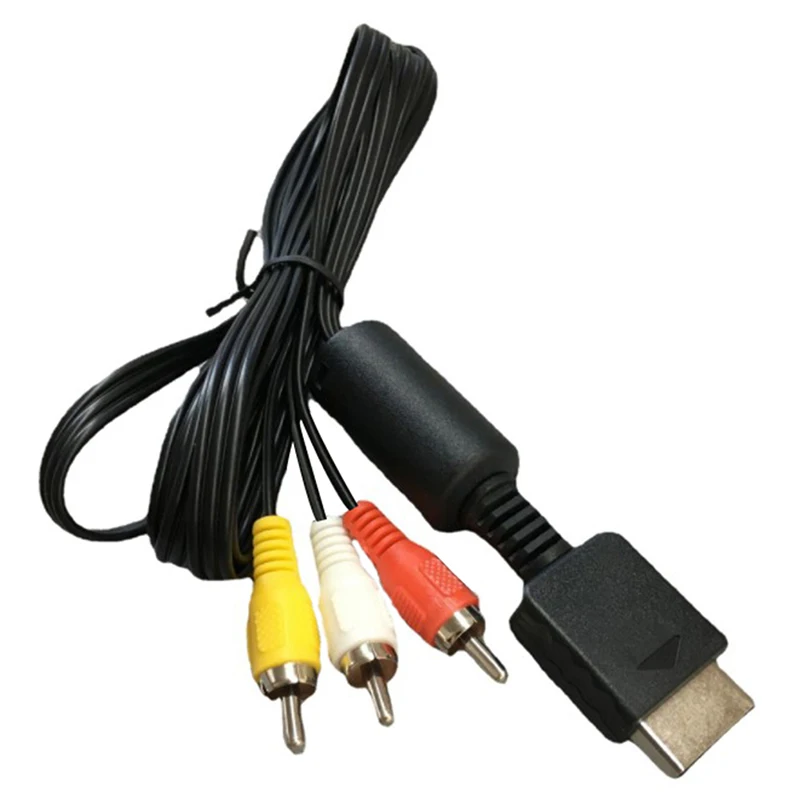 AV Video Video Cable TV Audio Video Stereo Cable A/V, PS PS3 For Playstation PS1 PS2 PS3 Audio Video Cord Wire For 1/2/3