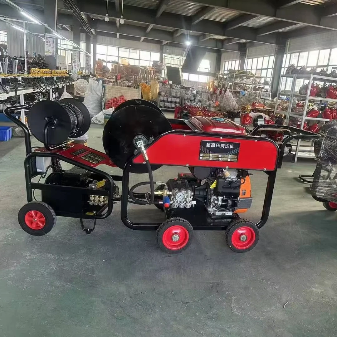 Diesel Engine Drain Cleaning Machine HIGH PRESSURE CLEANER 500 Bar Cold Water Cleaning A Pump Imported From Italy