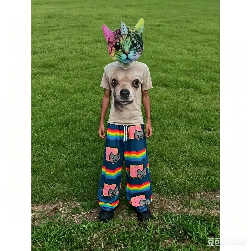 2026 Summer Hip Hop Nyan Cat S - Street Fashion Baggy review and price
