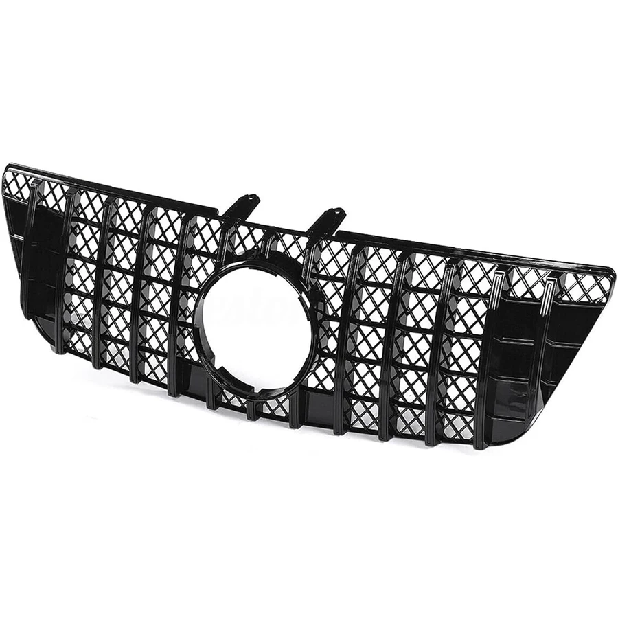 

GT R Style Car Upper Bumper Hood Mesh Grid Auto Front Grille Grill for Mercedess Benzs ML Class W164 2009-2012