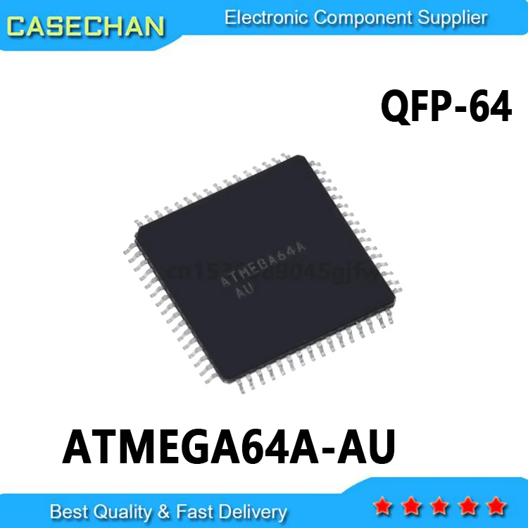 5PCS New and Original QFP ATMEL ATMEGA64A ATMEGA64A-AU QFP-64