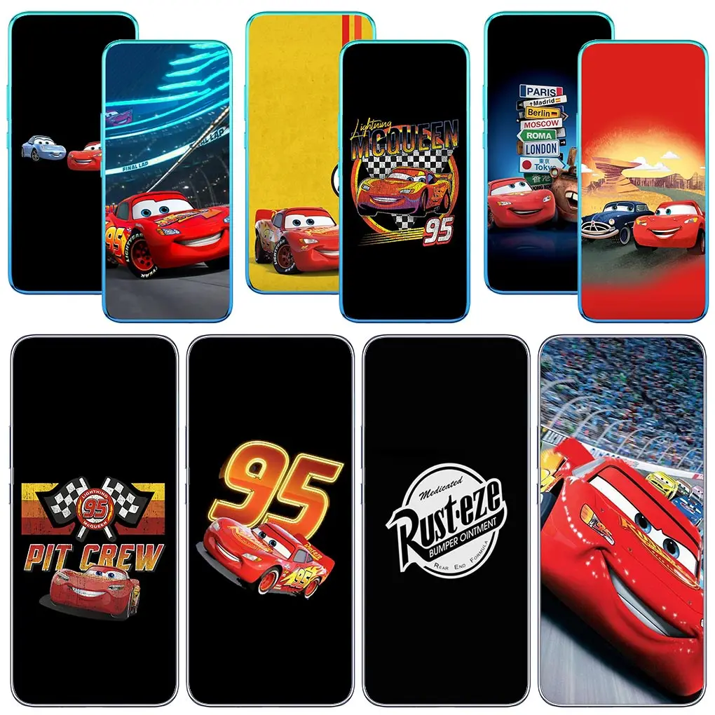 Cars 95 Lightning McQueen Red for Motorola Moto Edge 40 50 Pro 30 Ultra neo 20 One Fusion G200 E22 E40 E30 E22I Phone Cover Case