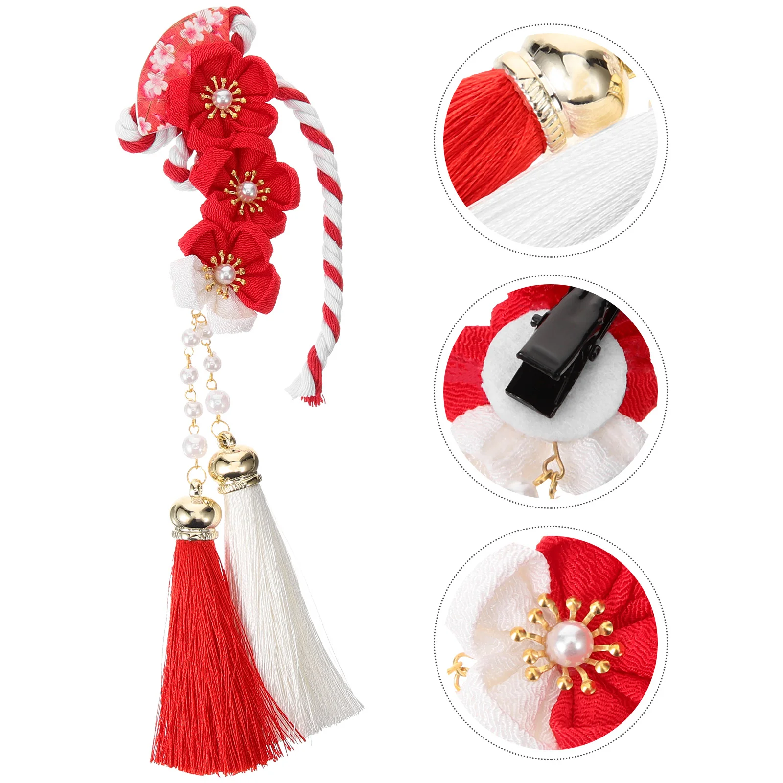 

Japanese Style Hairpin Tassel Clips Womens Accessories Retro Dragon for Teens Headgear