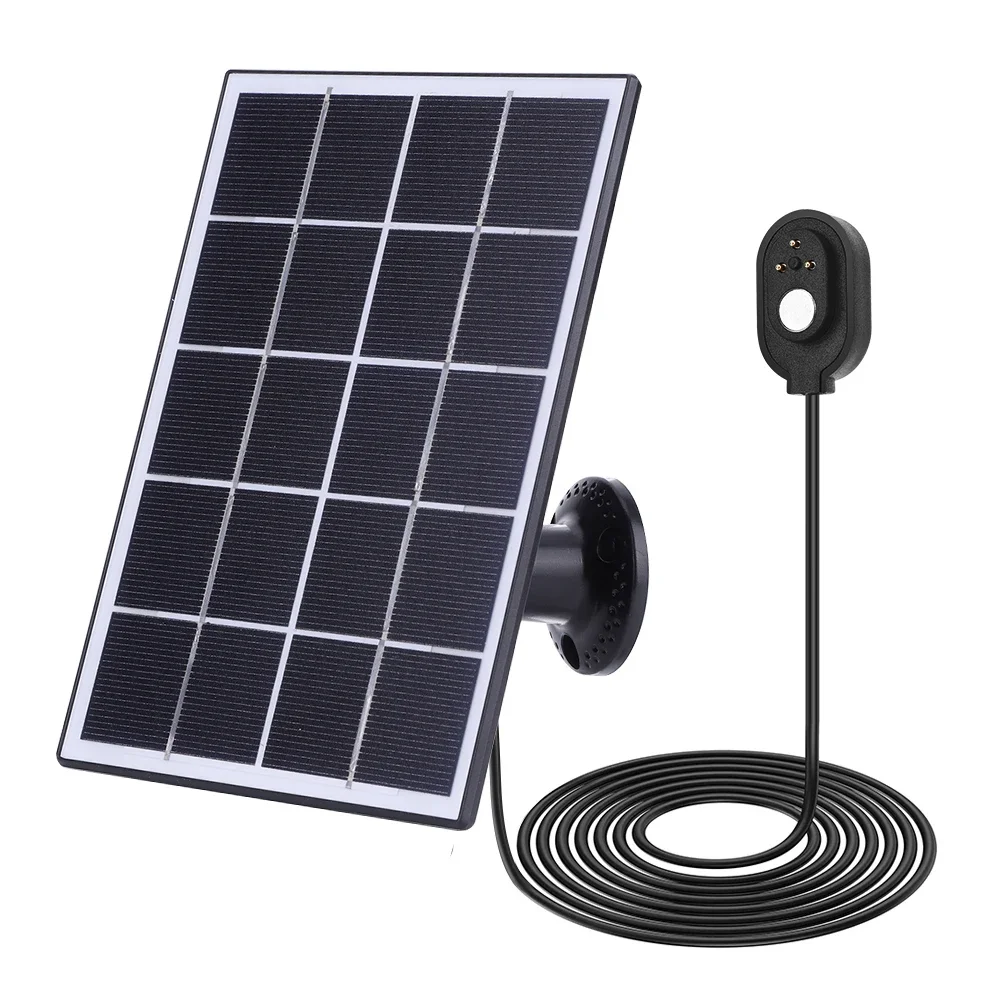 5V 10W Solar Charging Panel IP65 Waterproof Camera Solar Panel Charger 9.8Ft/3M Cable for Ultra/ultra Arlo 2/Pro 5S/Pro 4/Pro 3