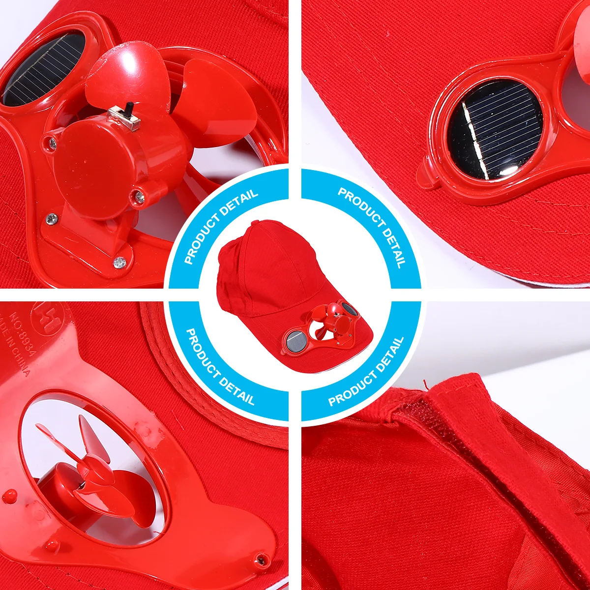

Fan Hat Kids Cotton Material Sun Block Cooling Fan Storage Sun Block Hat Children Cap Summer Use Switchable