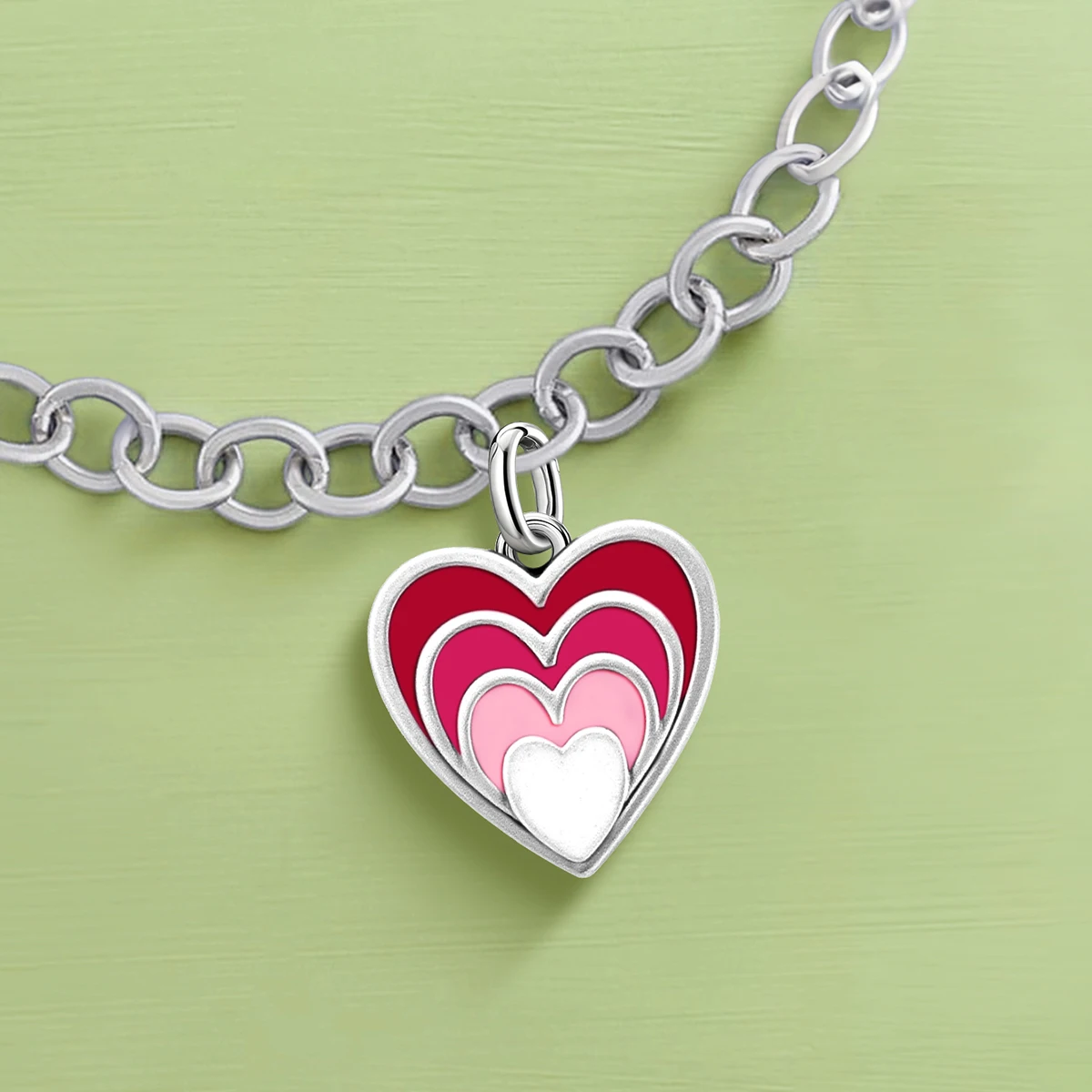 

925 Sterling Silver JamesAvery Vintage Pendants Love Heart Charms Beads Fit Original Bracelet Bangles Necklace DIY Jewelry