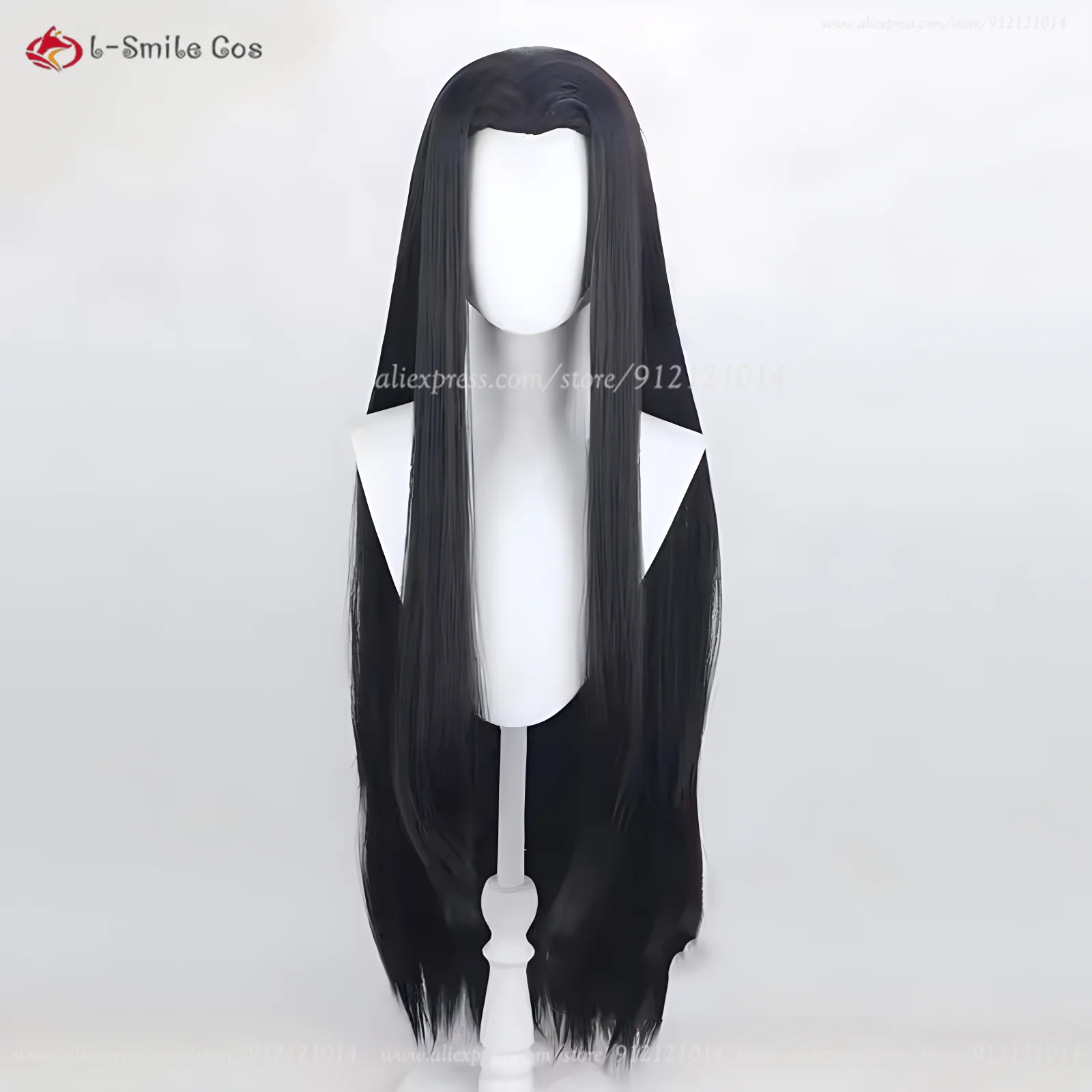 Illumi Zoldyck Cosplay Wigs Irumi Zorudikku Black 100cm Thick Medium Straight Hair Heat Resistant Synthetic Hair Halloween Wigs