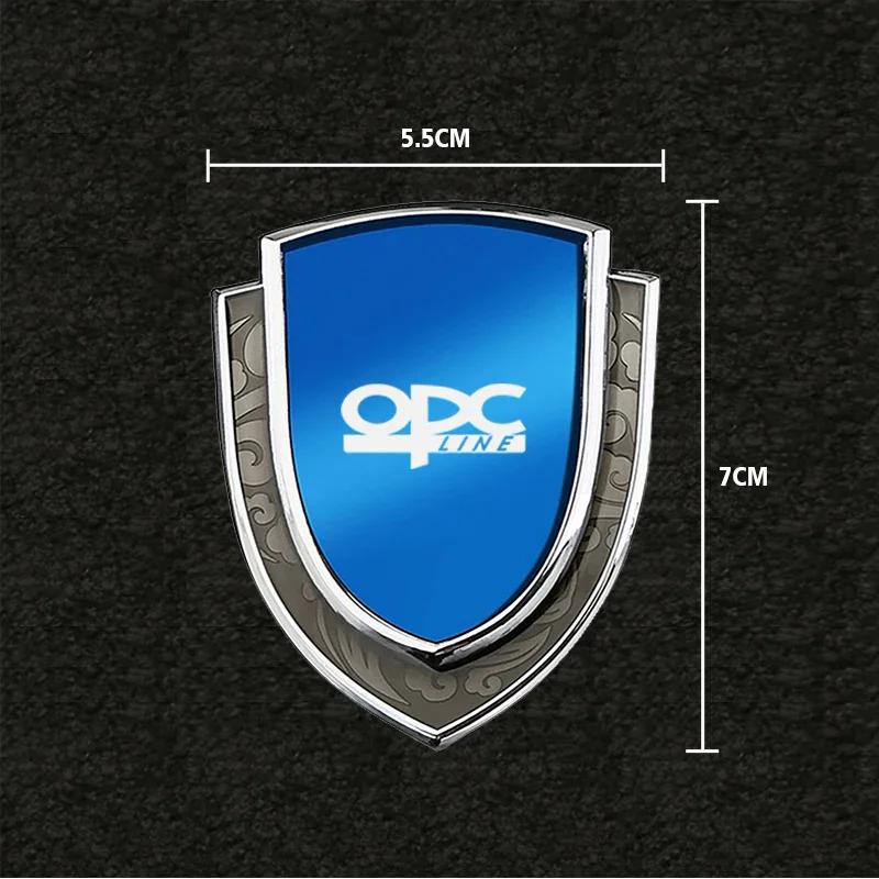 Car stickers 3D metal accsesories car accessory for opel opc opcline astra h j k g vectra b c zafira b corsa c d view 3