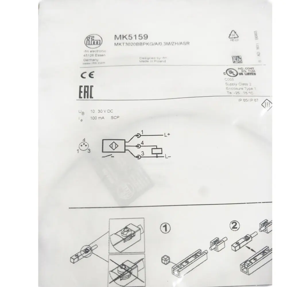 

IFM MK5159 T-slot cylinder Sensor 10...30 DC PNP New #