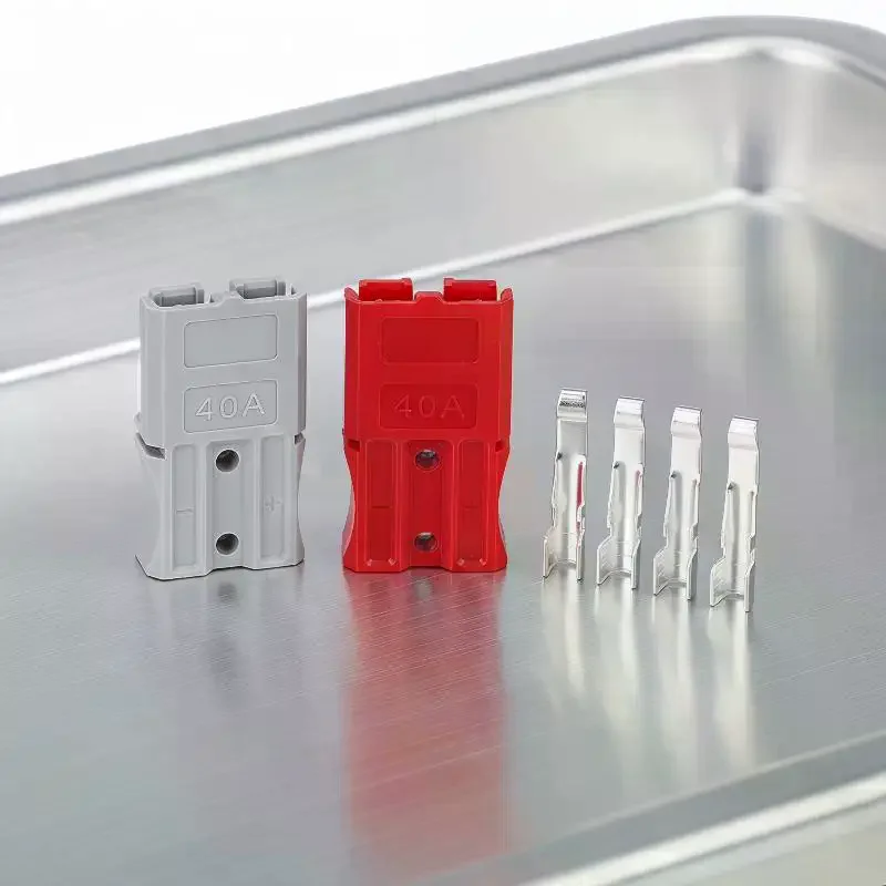 2 wire and cable connectors 40A 600V high current power connector Ampere plug terminal Forklift battery connector