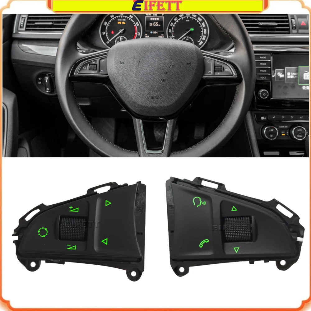 

OE Number 5ED 919 719B 5E0 919 719B Steering Wheel button Multi-function switch For Skoda Octavia Karoq Kodiaq Superb 2015-2025