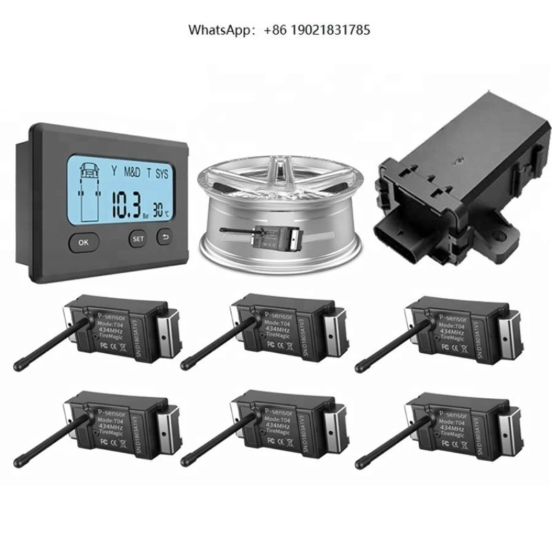 1 to 18 tire programmable universal wireless tire pressure monitoring system high-end tire pressure gauge