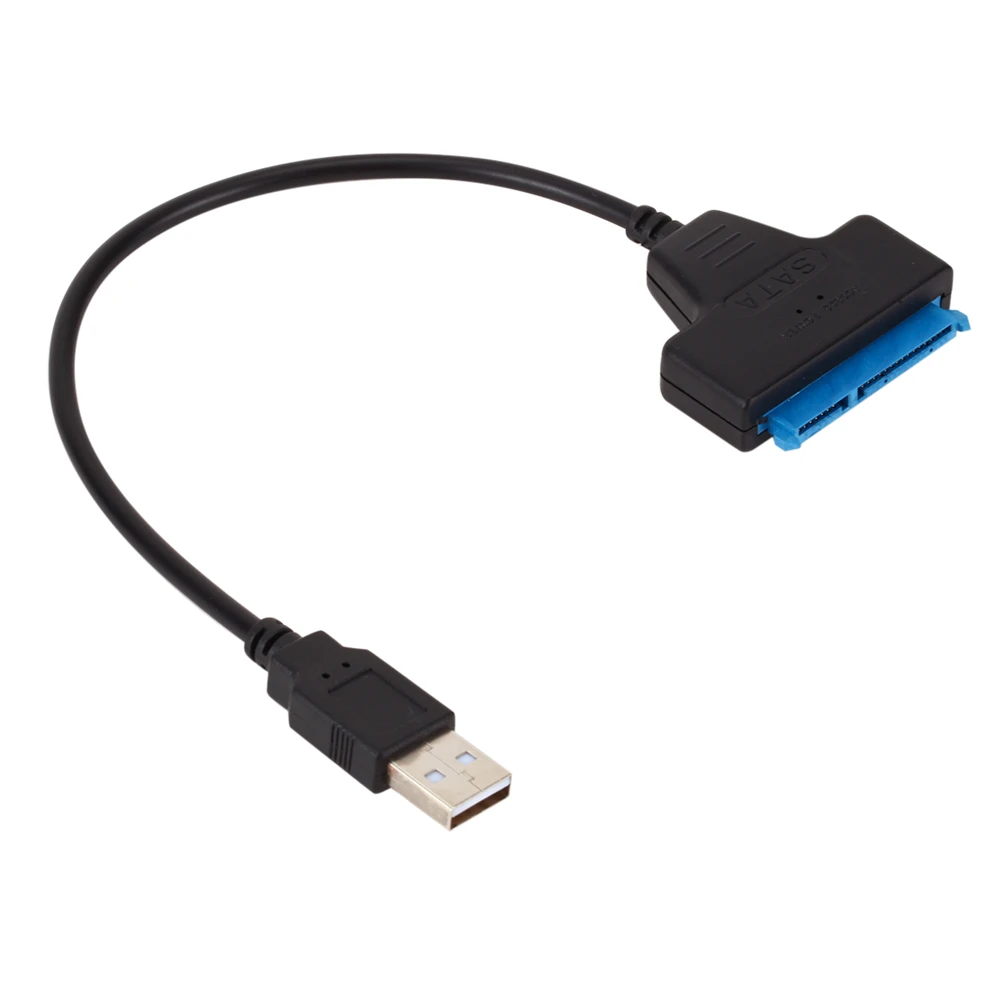 Grwibeou USB 2.0 إلى SATA كابل 22pin محول محول كابل ل 2.5in HDD SSD محركات الأقراص الصلبة قرص صلب لمحرك الأقراص الصلبة