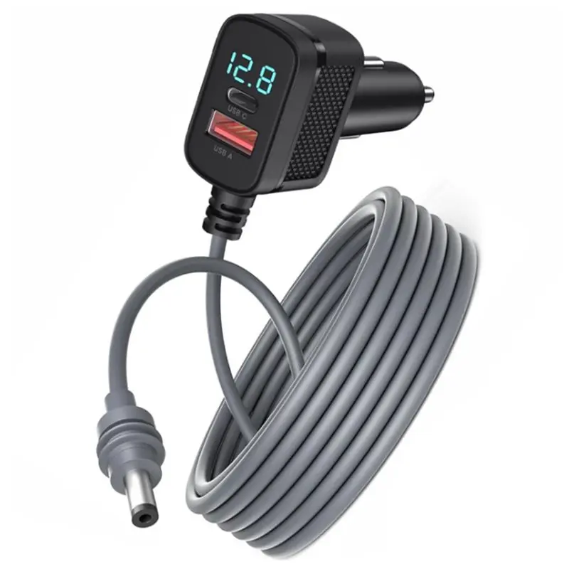 New-Car Power Cable 10FT 3-In-1 DC, 12-24V Adapter Featuring 36W USB-C PD For Starlink Mini