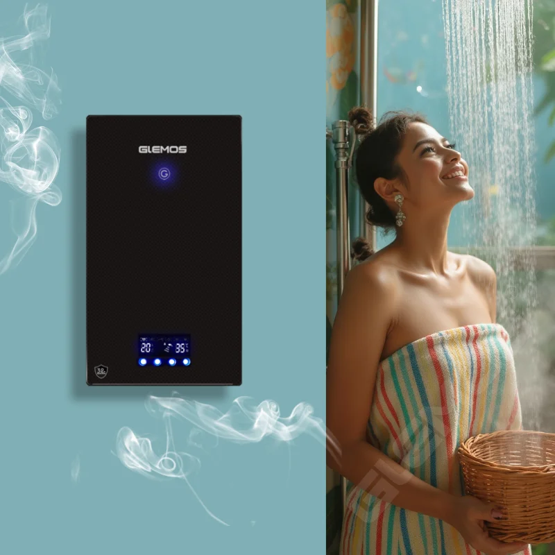 Calentador de agua Popular de baja energía, 7KW, sin tanque, fregadero, calentador de agua para RV, cocina, pelo, apartamento, baño, Hotel, cabezal de agua Solar