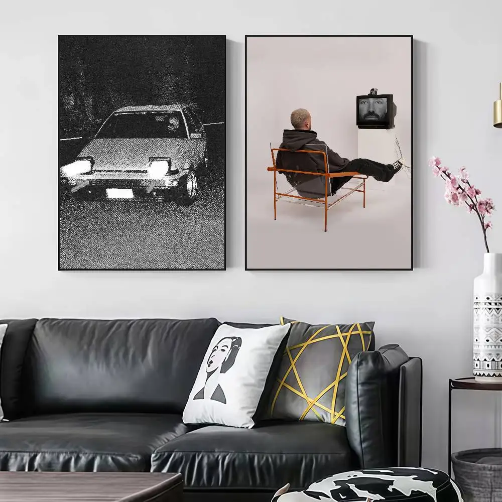 Singer O-Omer Adam Peelable Self-adhesive Poster Stickers Are Suitable For Frameless Wall Decoration In Cafes, Bars, And Rooms