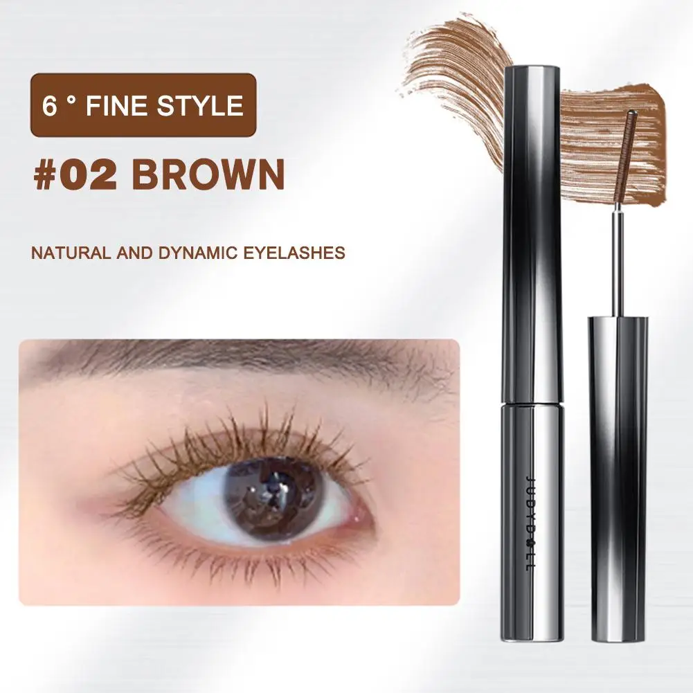 

3D Curling Eyelash Iron Mascara Steel Tube Mascara Waterproof Lengthening Brown Smudge-proof Curling G8B7