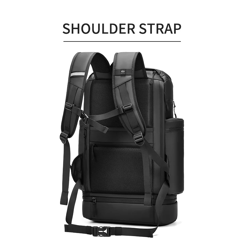 Travel Hiking backpack For Men 50L Large capacity trekking bag outdoor waterproof 16 Inch Laptop Backpack creative With shoe bag