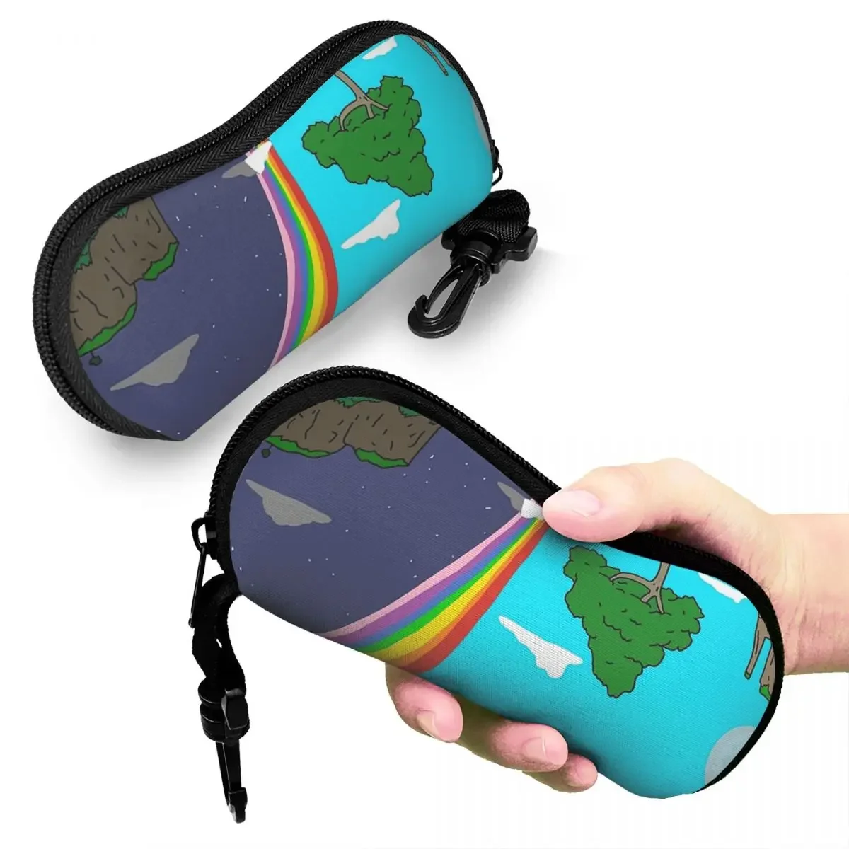 

Big Lez Show Landsc Shell Glasses Case Protective Sunglasses Box Women Men Soft Eyeglass Bag Pouch