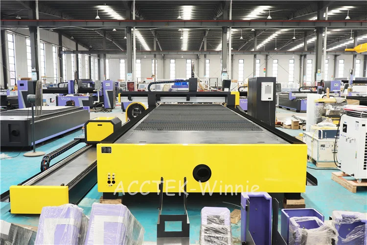 Heavy Duty Laser Cutting Machine Max Raycus 3000w 6000w Metal Sheet and Tube Fiber Laser Cutting Machine