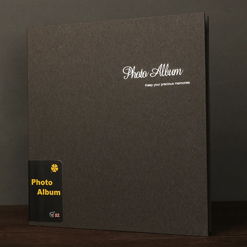 Creative DIY Couple Self-adhesive Photo Album Big Capacity Solid Color Family Commemorative Photo Album Baby Growth Photo Album