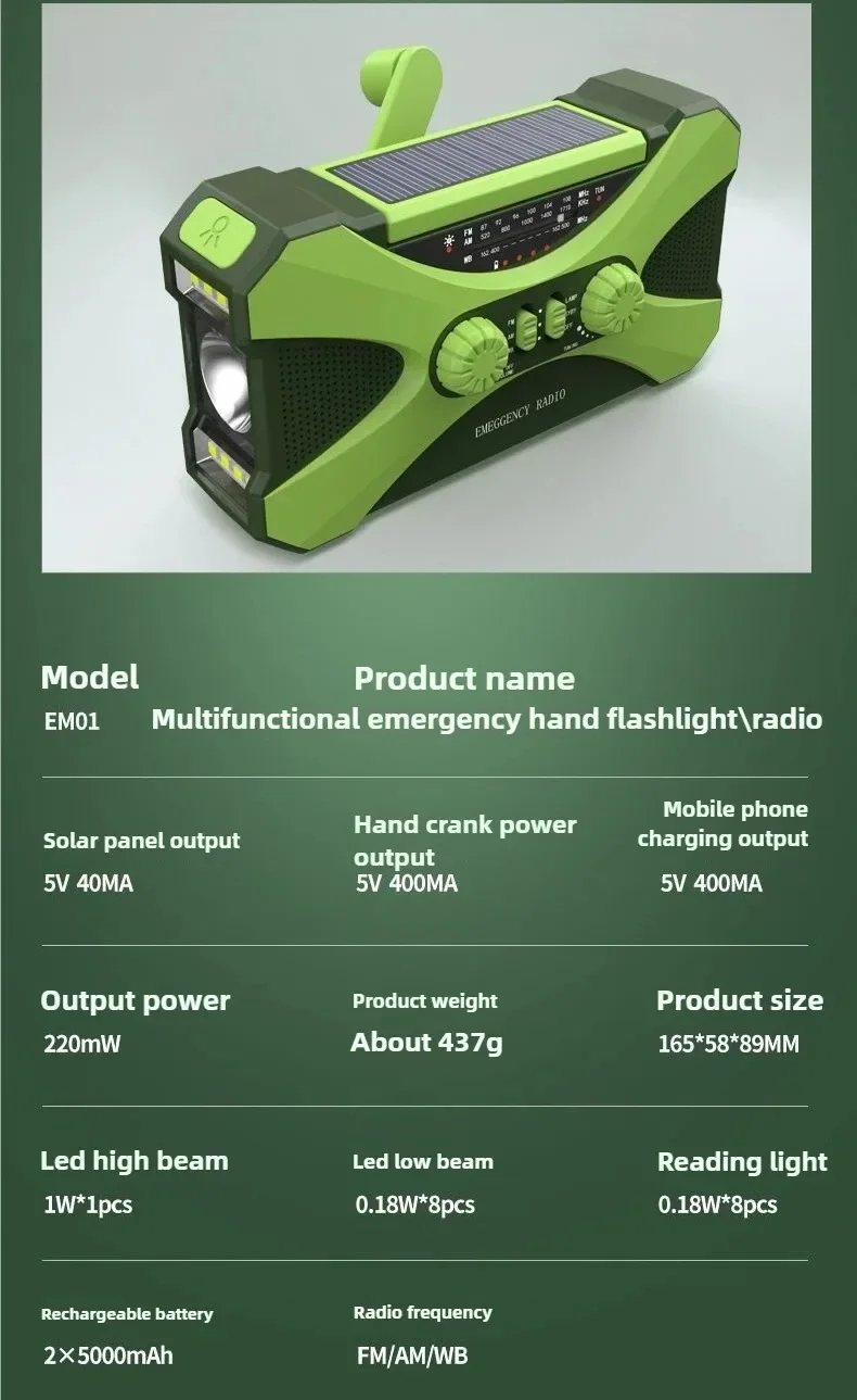 excellent-10000-mah-portable-hand-generator-ignition-lighting-rechargeable-solar-multifunctional-emergency-outdoor-generator-sm