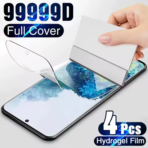 4Pcs Hydrogel Film For Samsung Galaxy S23 S20 S21 S22 S24 Plus Ultra FE Note 9 20 10 Plus A52S A53 A51 A55 A21S Screen Protector
