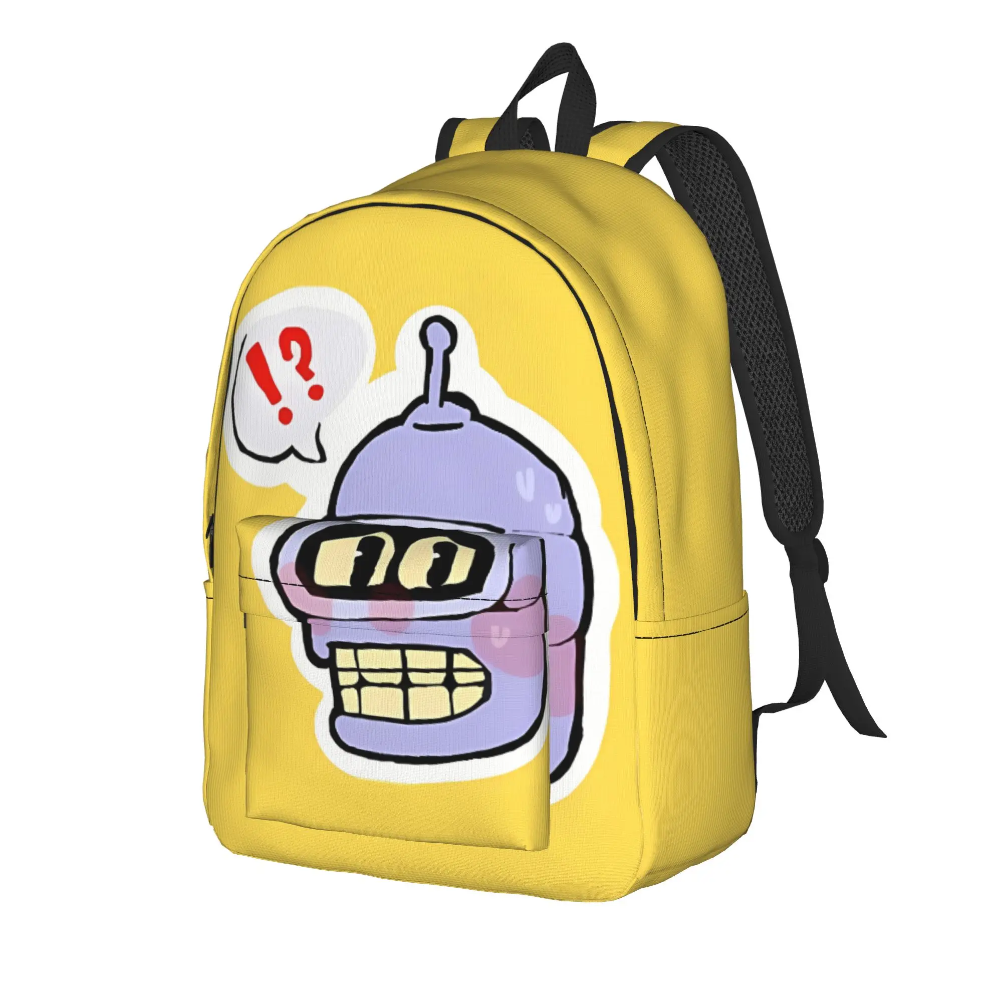 Futurama Knapsack Back to School Season Metal Robot   Dual-Use Backpack