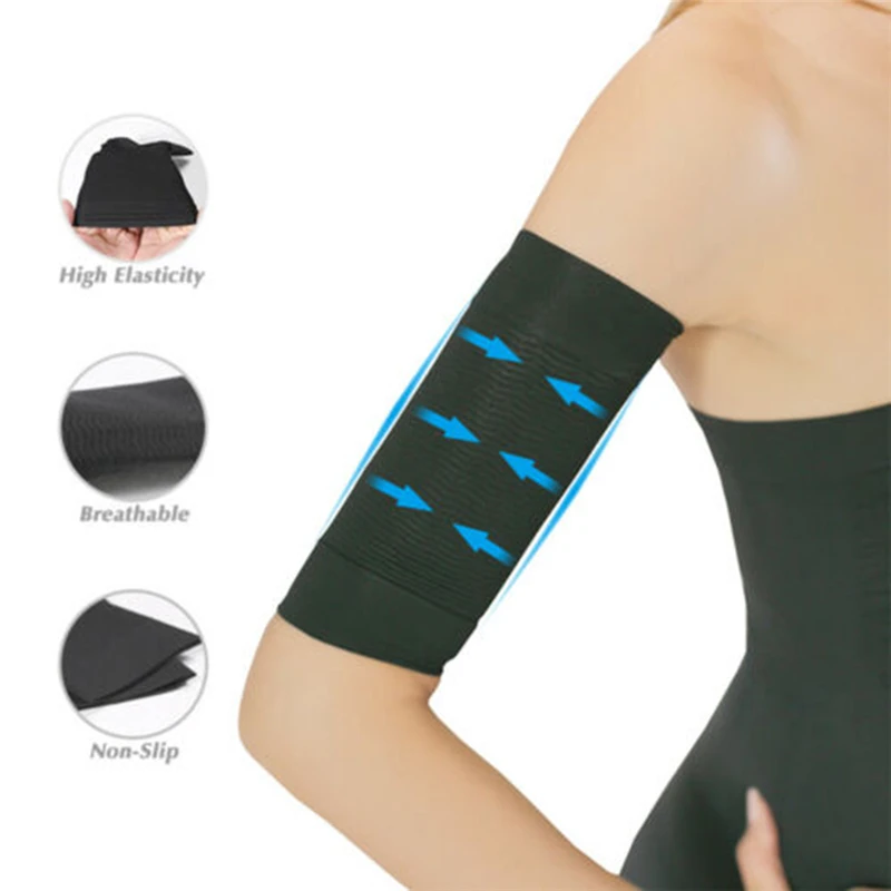 2 Pairs Arm Trimmer Neoprene Women's Arm Control Shapers Sleeve Belt Arm Shaper Slimmer for Women