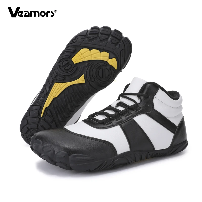 

Высокие женские походные туфли, плюшевая хлопковая обувь, мужские зимние теплые повседневные кроссовки для треккинга и кемпинга, нескользящая прогулочная обувь