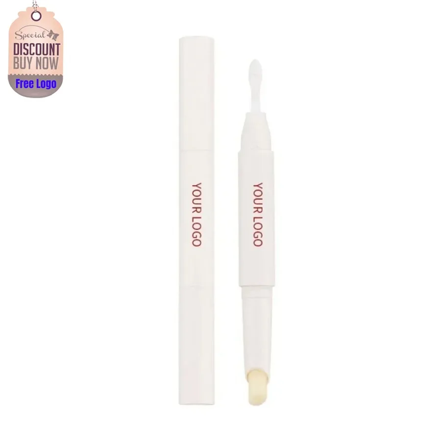 Custom White Tube Double-head Eyebrow Wax Long Lasting Easy To Apply Waterproof Eye Brow Cosmetics Make Up Eyebrow Gel