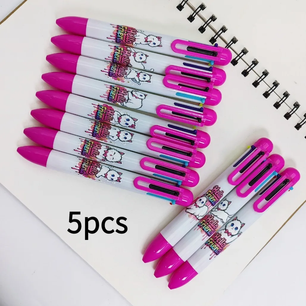 

5 шт./11 шт., модная подарочная ручка «шесть в одном», студенческая ручка для письма, фирменные канцелярские принадлежности, подарок, предпочтительный подарок