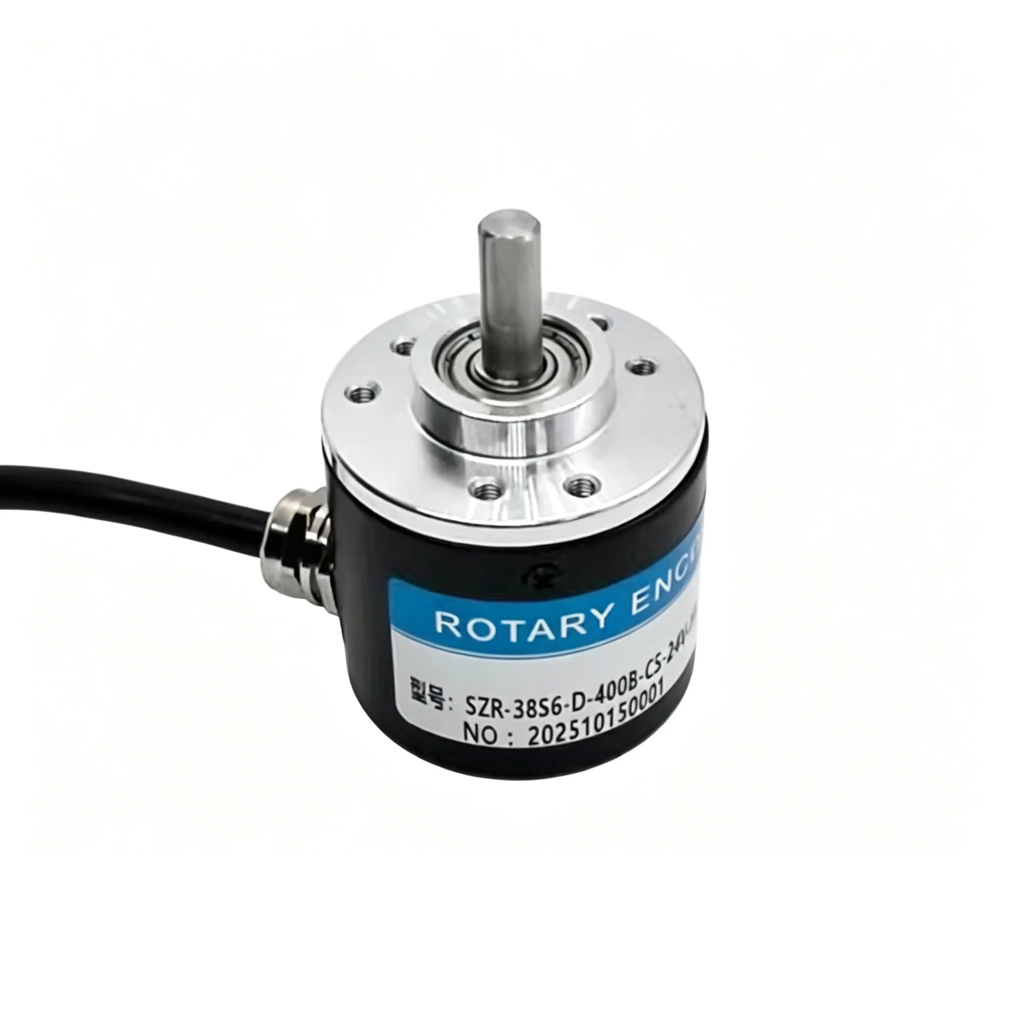 Photoelectric Incremental Rotary Encoder SZR3806D 50/100/200/360/400/500/600PPR AB 2 Phase DC5-24V NPN Optical Encoder