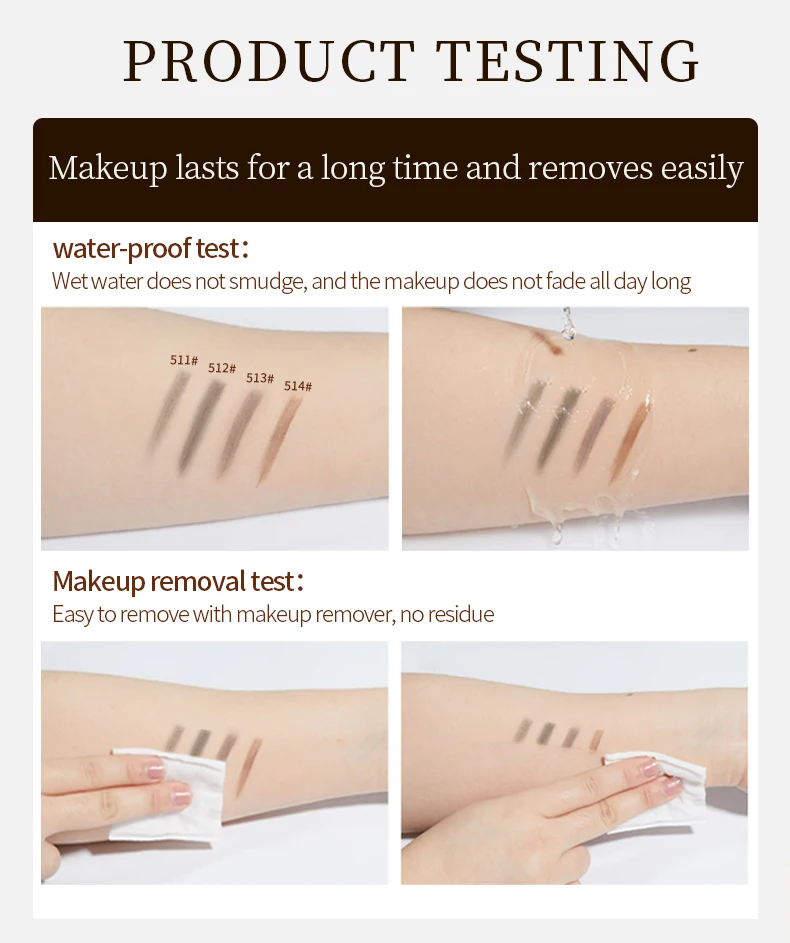 klaisy silver triangle slim eyebrow pencil