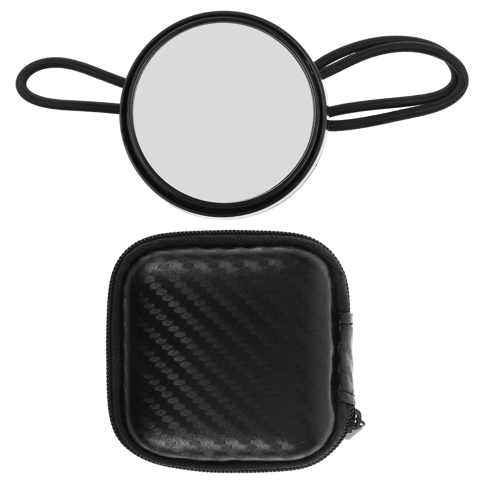 

Diving Rearview Mirror Black Round Convex Design with Elastic Band for Scuba Diving and Marine Exploration Black Round Mirror