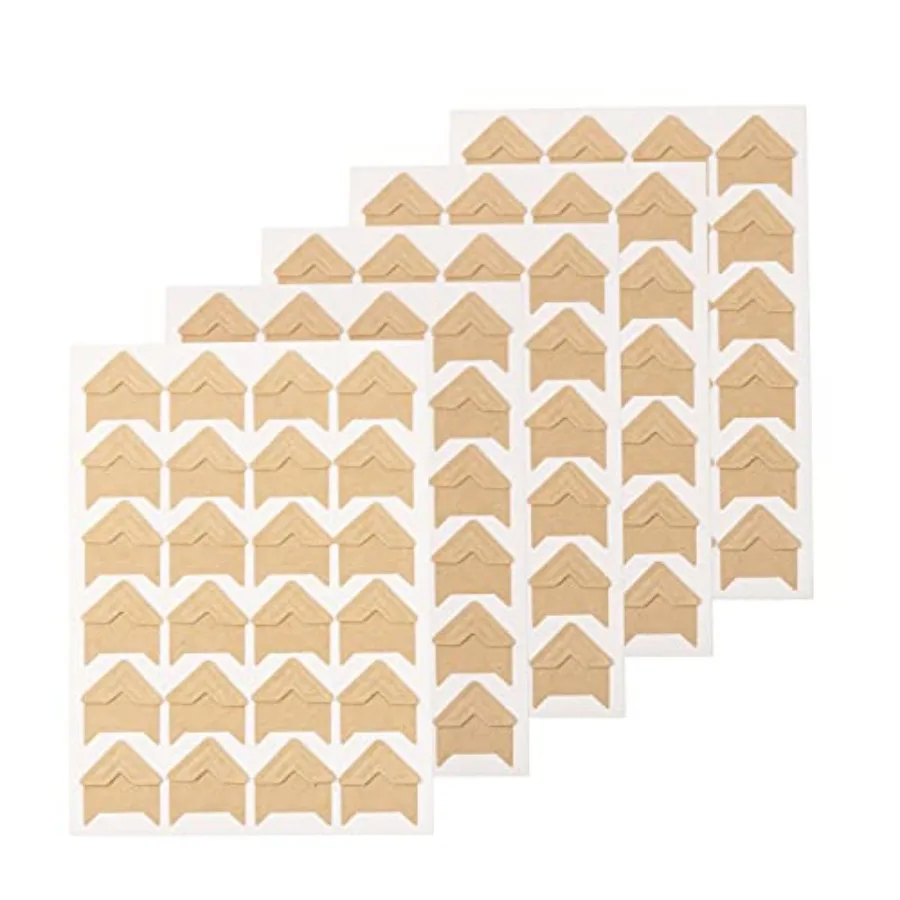 

GOONAVI 15 Sheets Acid-Free Photo Corners Mounting Self Adhesive for DIY Photo Album Journal