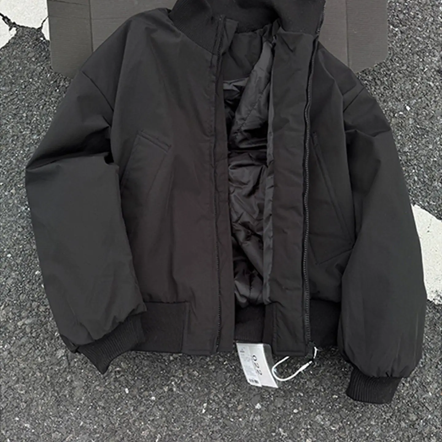 Cappotto da pilota americano oversize Thiened ort Jaet blu per uomo autunno inverno cotone abbigliamento da lavoro baseball sle colletto alla coreana