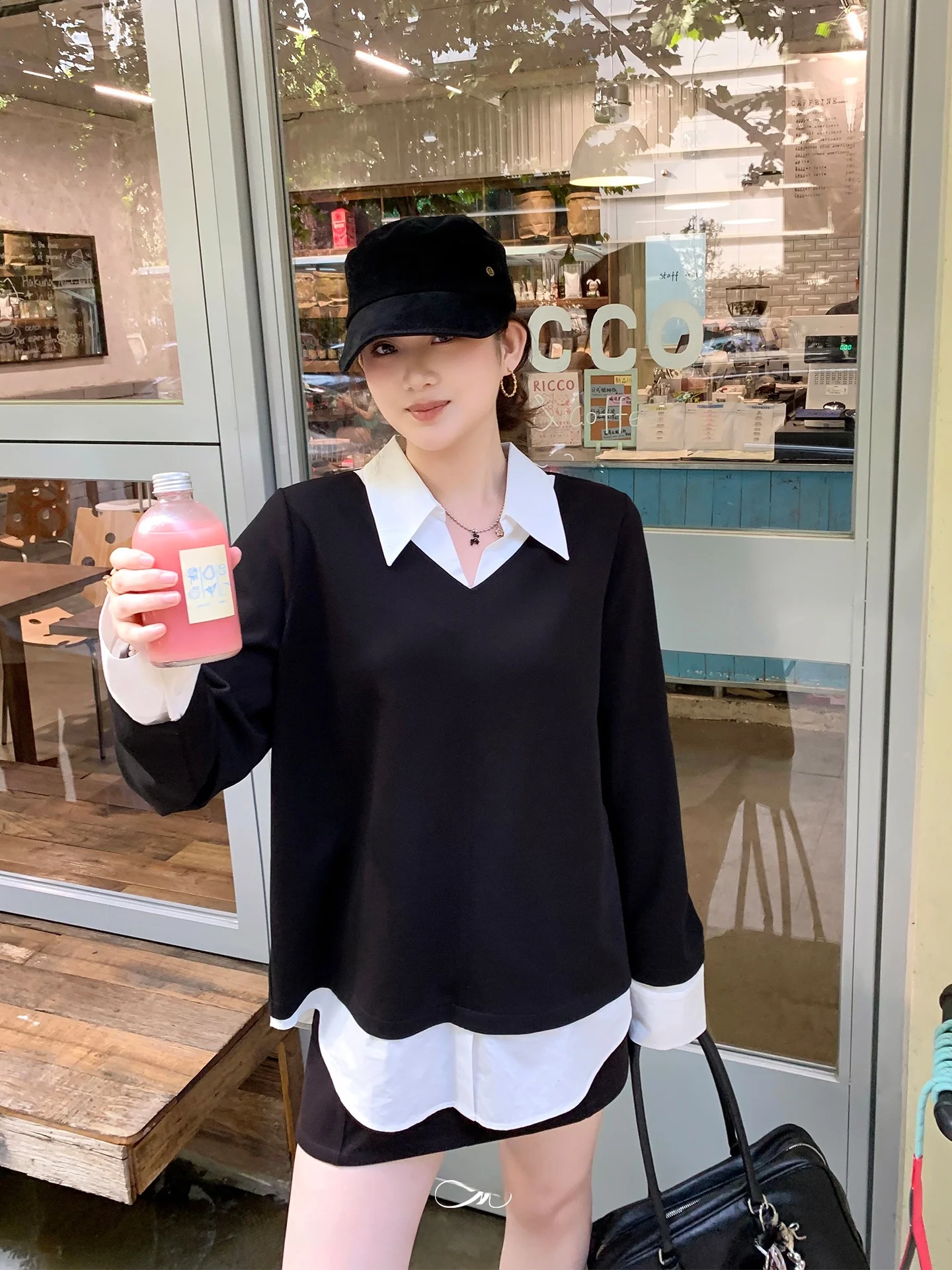 

Mae, большие размеры, женский длинный свитшот Sve V-Ne, повседневный свободный крой, осенний сезон, женская мода