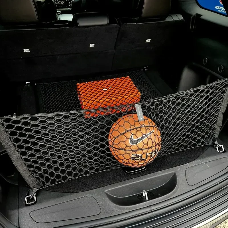 Universal Car Trunk Storage Net Fixed Elastic Net Adjustable Mesh Bag Pocket Trunk Cargo Luggage Storage Organizer